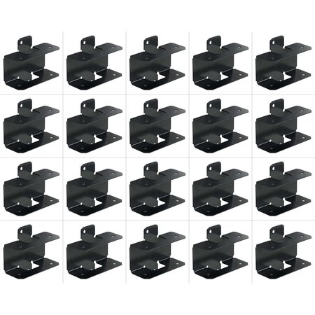 SIMPSON STRONG-TIE Simpson Strong Tie APRTR  Black Powder-Coated Rigid Tie Rail Connector for 2x Joist/Post, 20PK APRTR-20